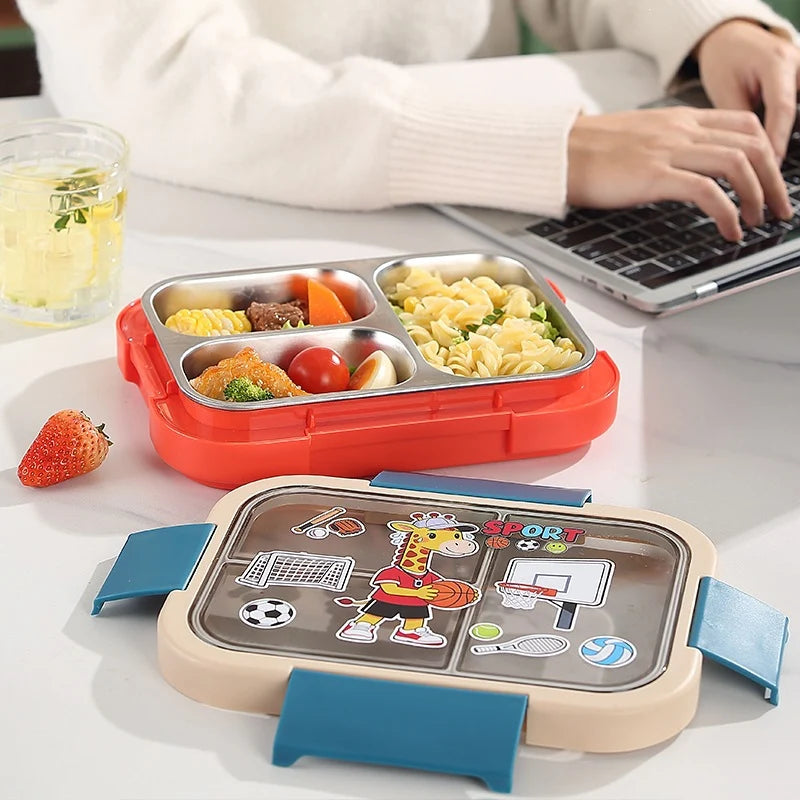 Unisex Bento Lunchbox Met Meerdere Compartimenten Sportstijl 2