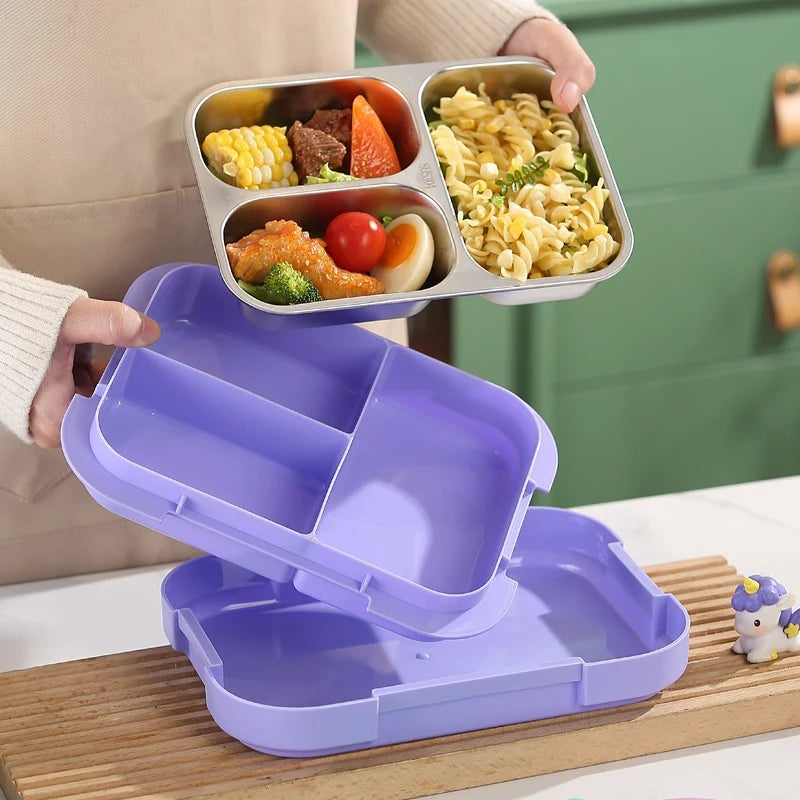 Unisex Bento Lunchbox Met Meerdere Compartimenten Sportstijl 3