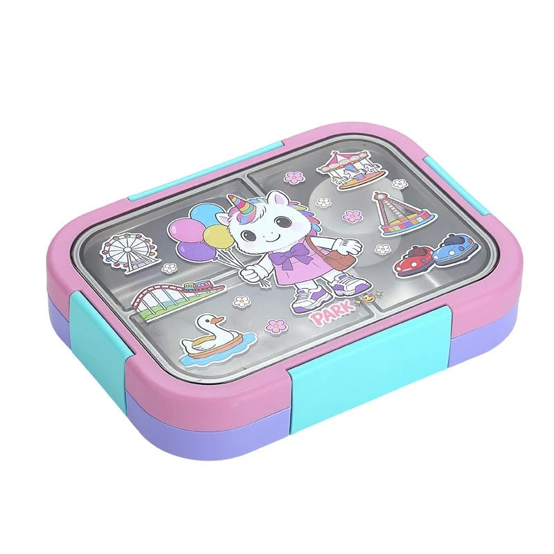 Unisex Bento Lunchbox Met Meerdere Compartimenten Sportstijl 5