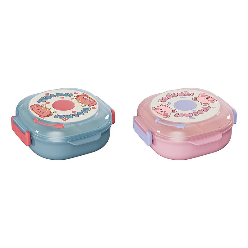 Unisex Bento Lunchbox Met Meerdere Vakjes Thema 0