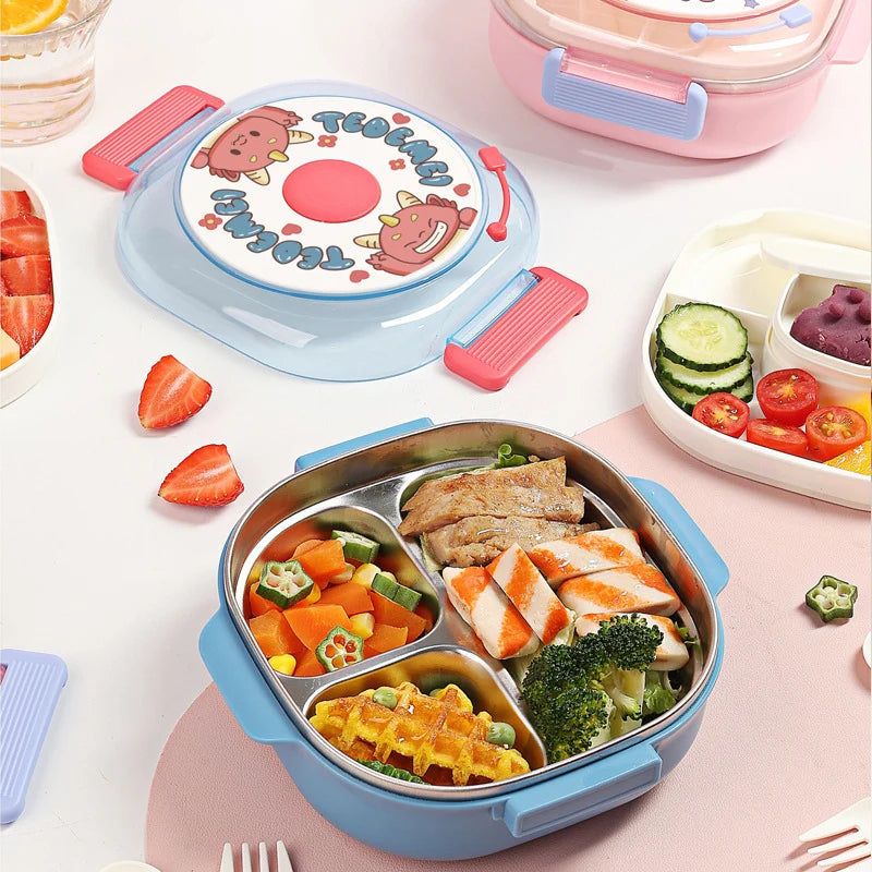 Unisex Bento Lunchbox Met Meerdere Vakjes Thema 1