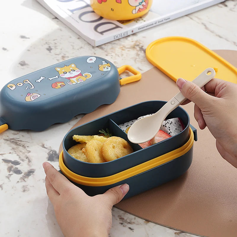 Unisex Bento Lunchbox Met Speelse Vorm 2