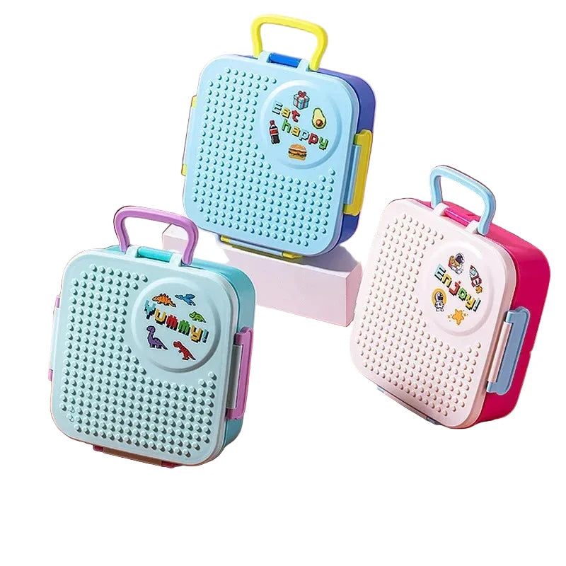 Unisex Bento Voedselcontainer Met Meerdere Compartimenten 0