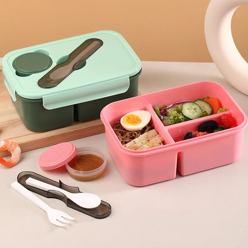 Unisex Bento Voedselcontainer Met Meerdere Compartimenten 1