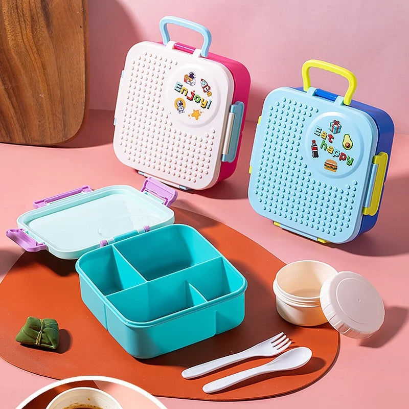 Unisex Bento Voedselcontainer Met Meerdere Compartimenten 2
