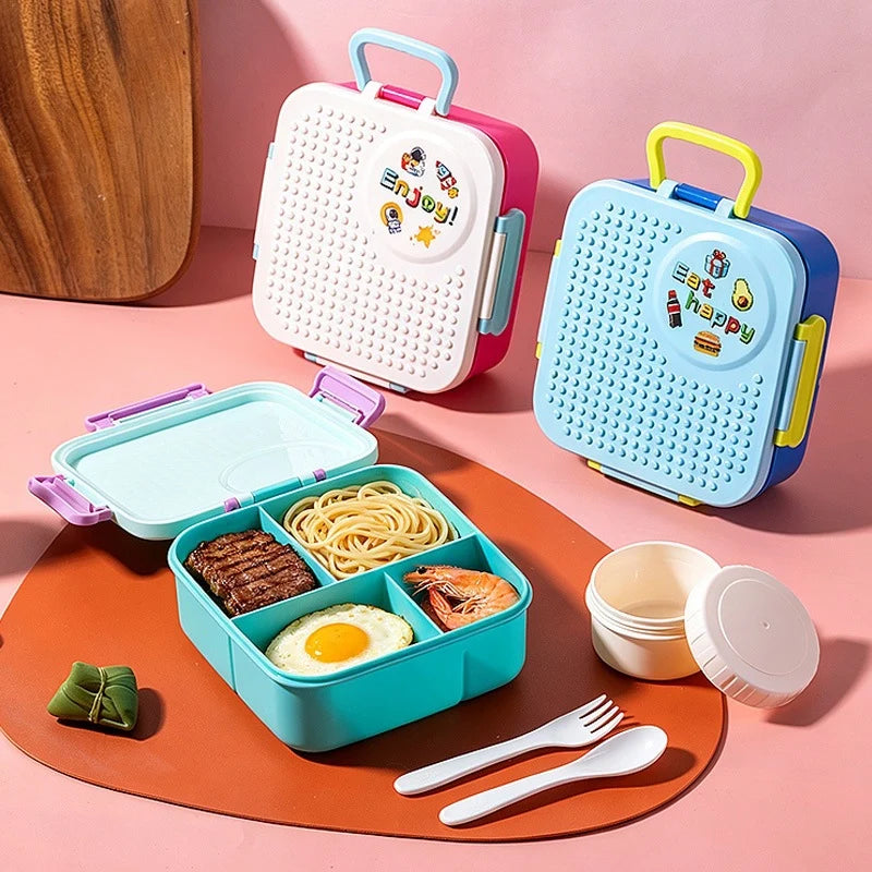 Unisex Bento Voedselcontainer Met Meerdere Compartimenten 3