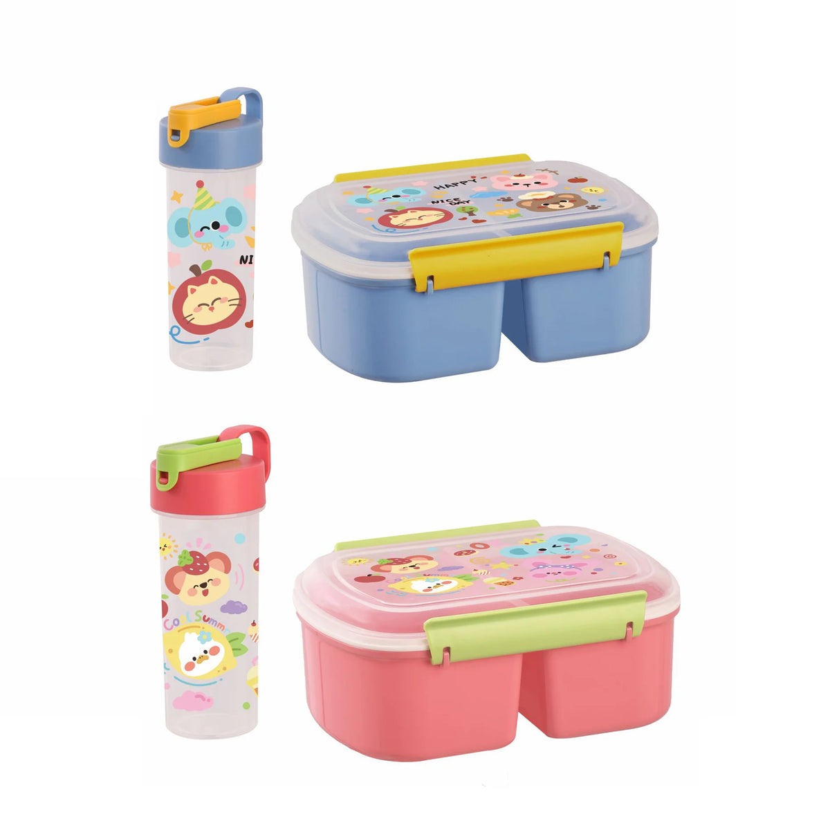 Unisex Bentobox Met Meerdere Compartimenten Speels Ontwerp 3