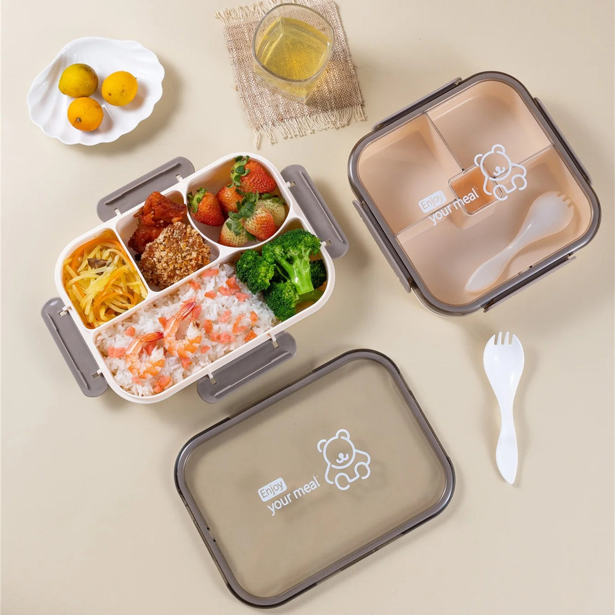Unisex Bentobox met Meerdere Compartimenten Functioneel Ontwerp 1