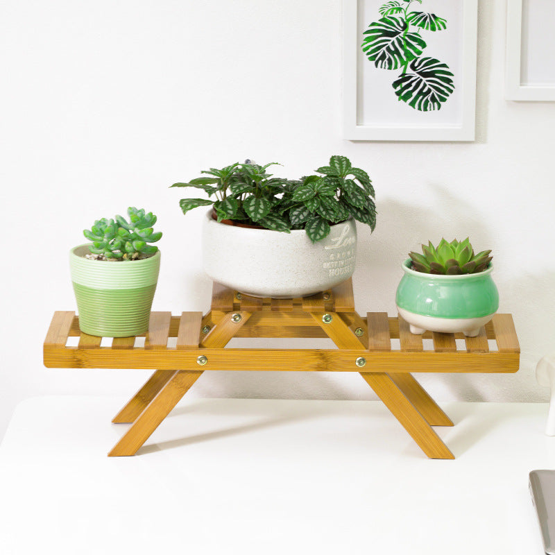 Unisex Bloemenrek met Twee Niveaus Functioneel Design 0
