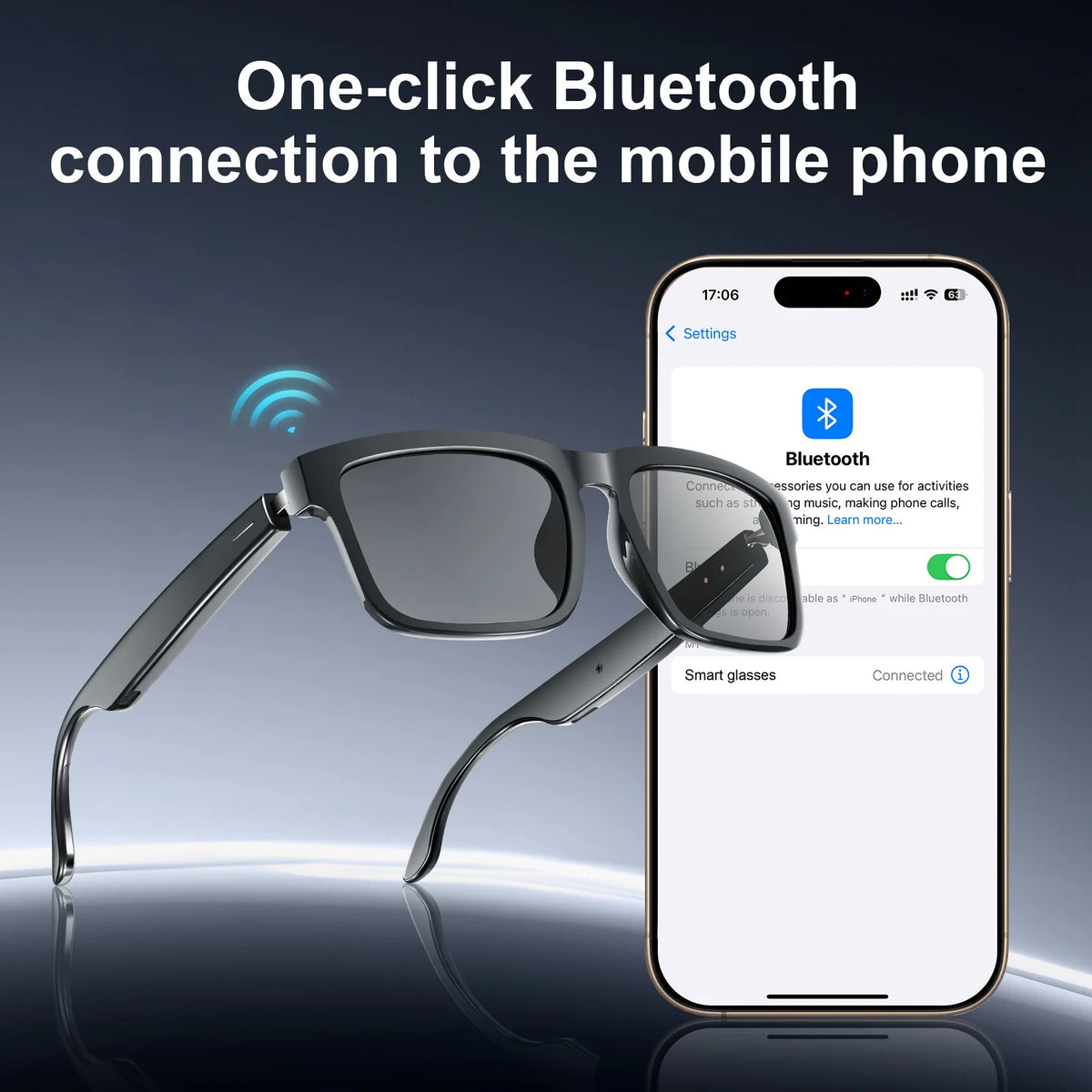 Unisex Bluetooth Zonnebril met Draadloze Hoofdtelefoon 1