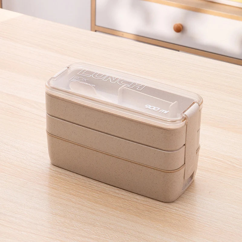 Unisex Compacte Lunchbox Praktisch Ontwerp Met Bestek 4