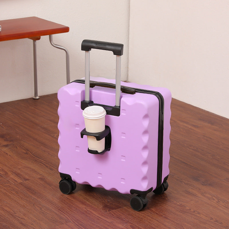 Unisex Compacte Rolkoffer met Harde Schaal en Bekerhouder 6