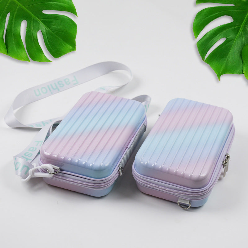 Unisex Cosmetische Koffer Compact Getextureerd Design 0