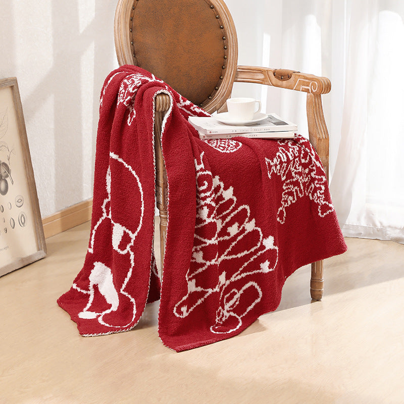 Unisex Cosy Deken Feestelijk Design 4