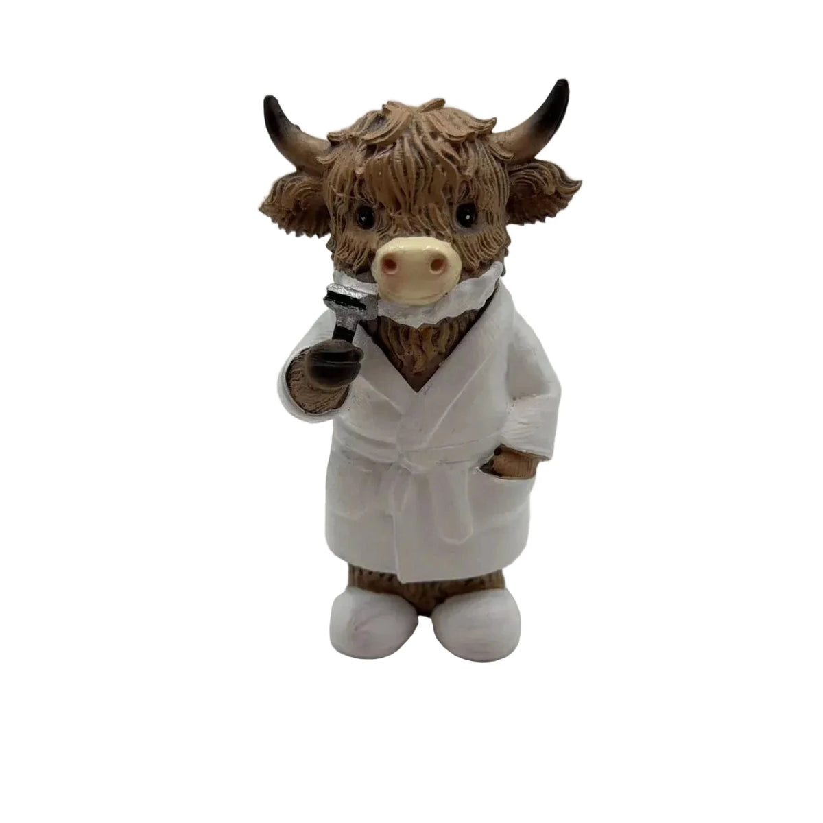 Unisex Decoratief Badkamerfiguur Schotse Hooglandkoe Humoristisch Design 0