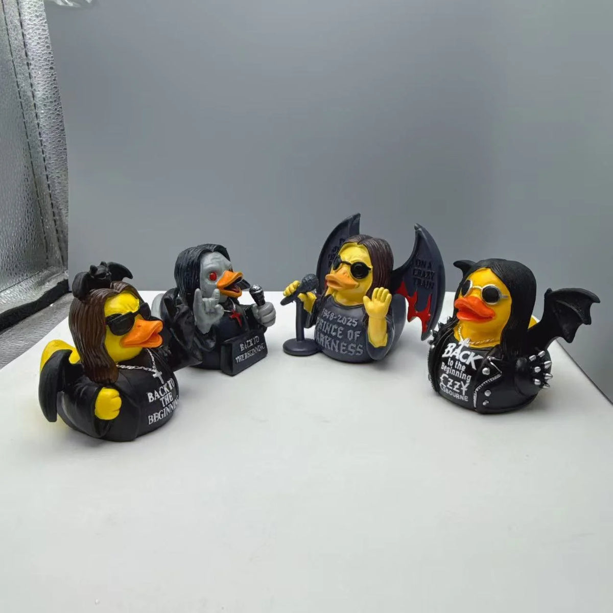 Unisex Decoratieve Rubber Eend Rockstijl Speels Ontwerp 4