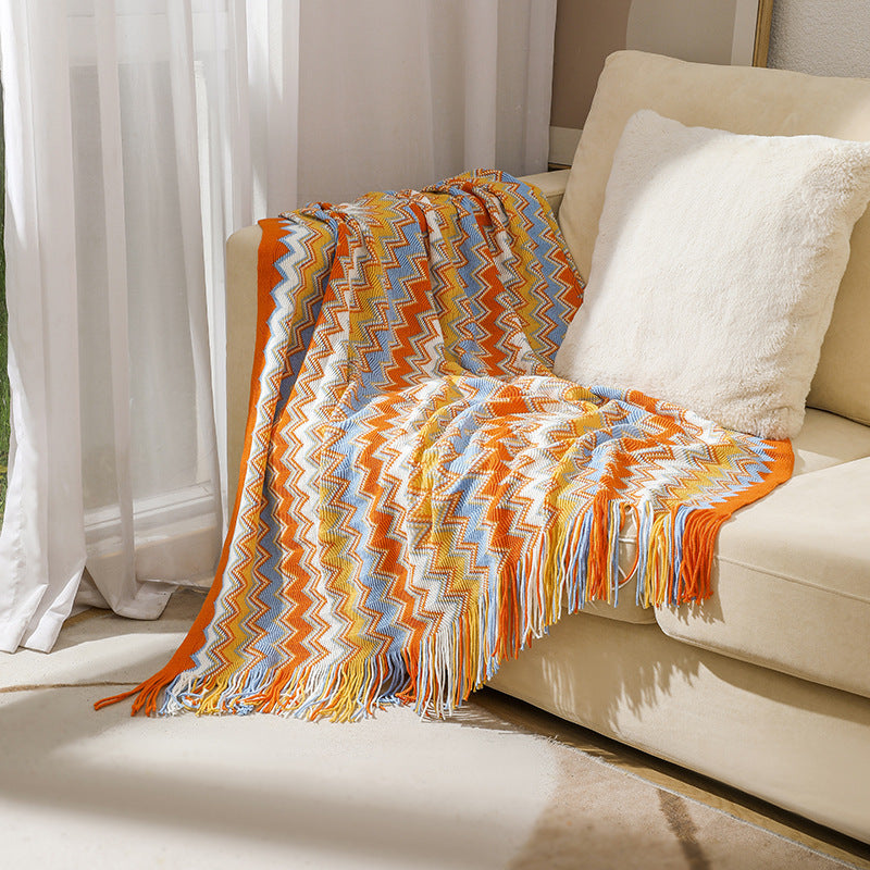 Unisex Deken Zigzagpatroon Comfortabel en Stijlvol 5