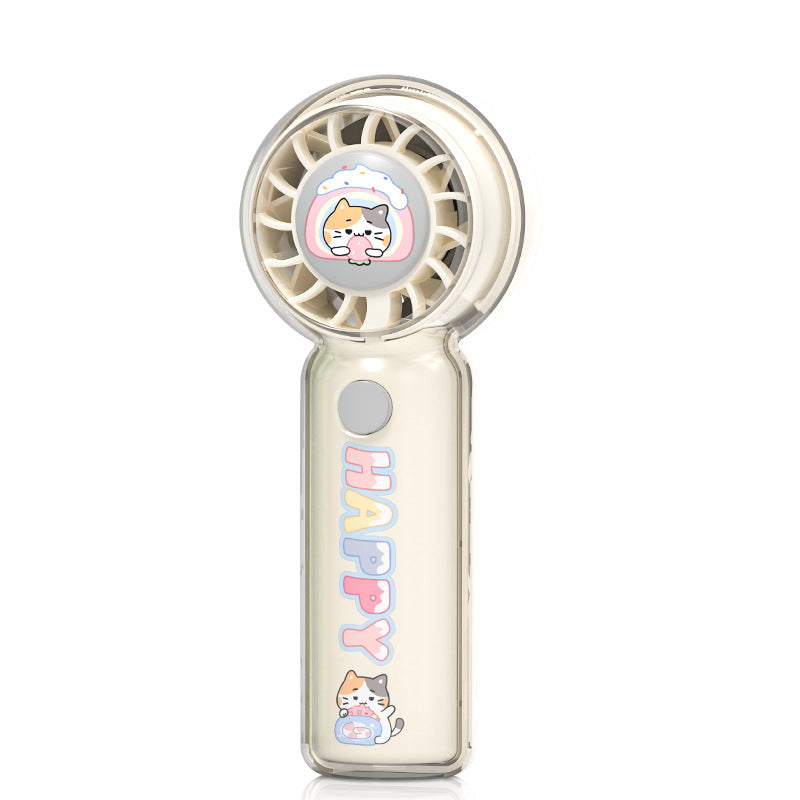 Unisex Draagbare Miniventilator Met Charmant Kattenmotief 0