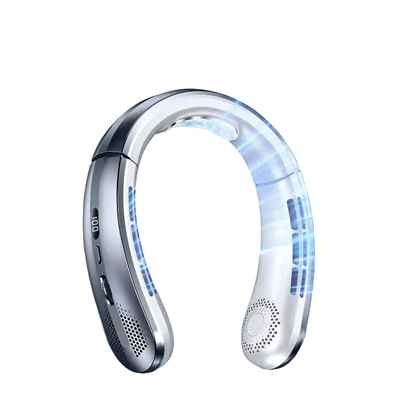 Unisex Draagbare Nekventilator Bladeless USB Oplaadbaar Met LED Display 6