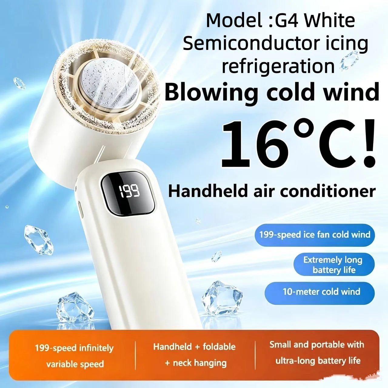 Unisex Draagbare Nekventilator Bladloos Met USB Oplaadbaar 13