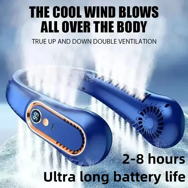 Unisex Draagbare Nekventilator Bladloos Met USB Oplaadbaar 9