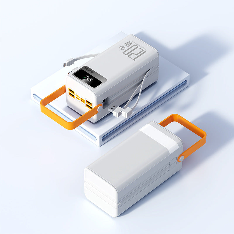 Unisex Draagbare Powerbank met Meerdere USB-poorten en LCD-display 0