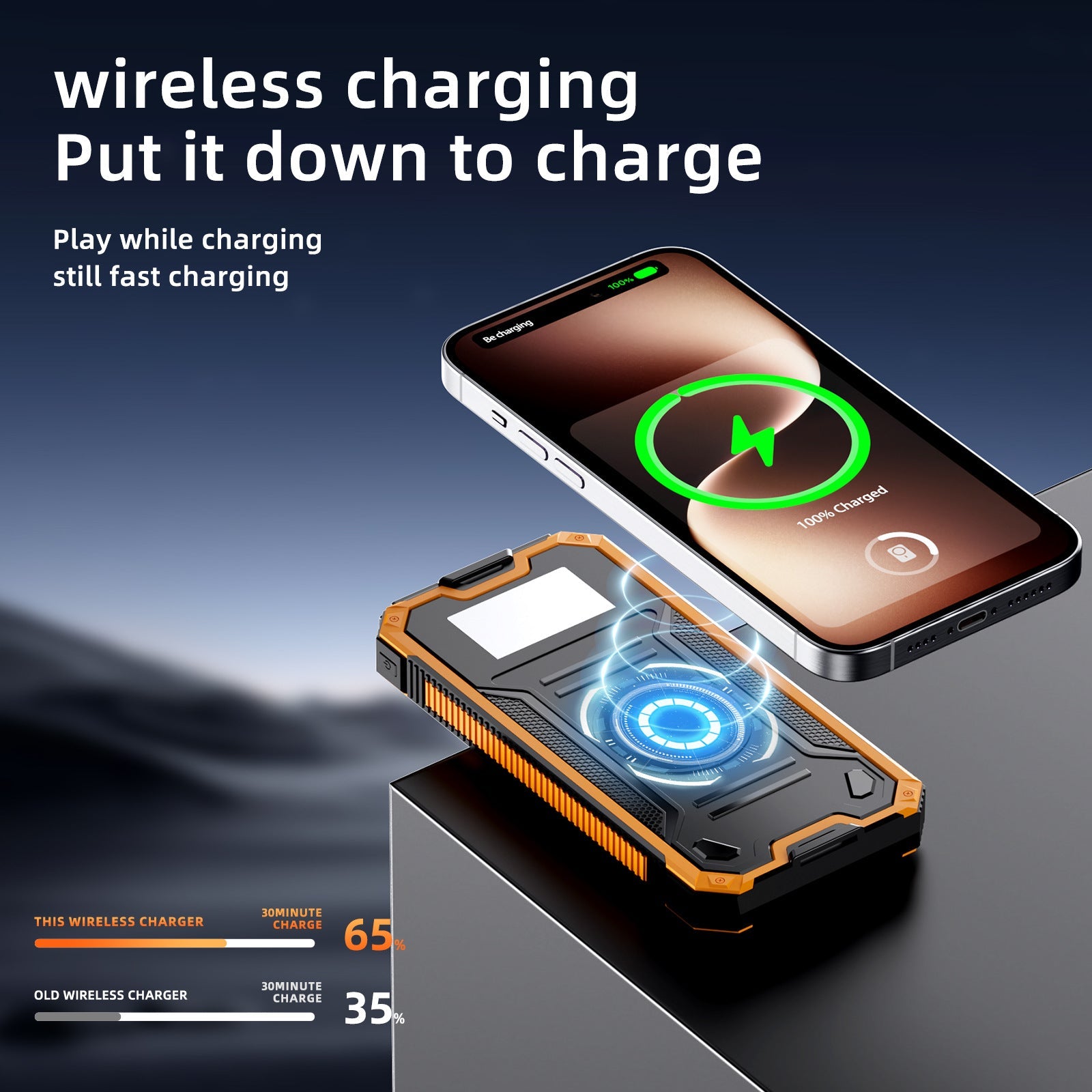 Unisex Draagbare Powerbank met Zonne-energie en Snellaadfunctie 2