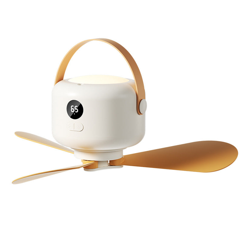 Unisex Draagbare Ventilator Met LED-licht Compact Design 0