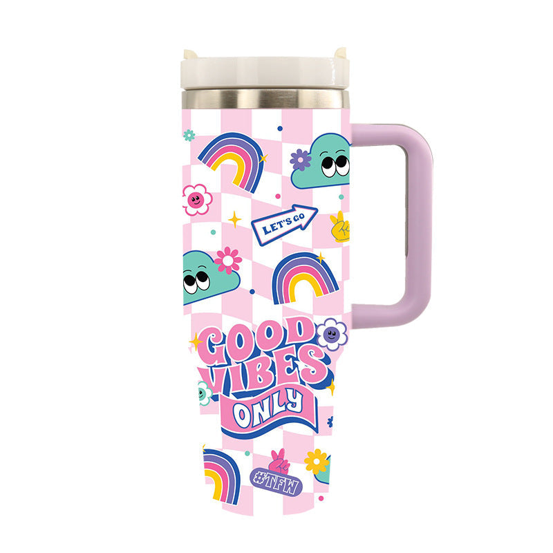 Unisex Drinkbeker Isolerend Stijlvol Ontwerp Met Artistieke Motieven 12