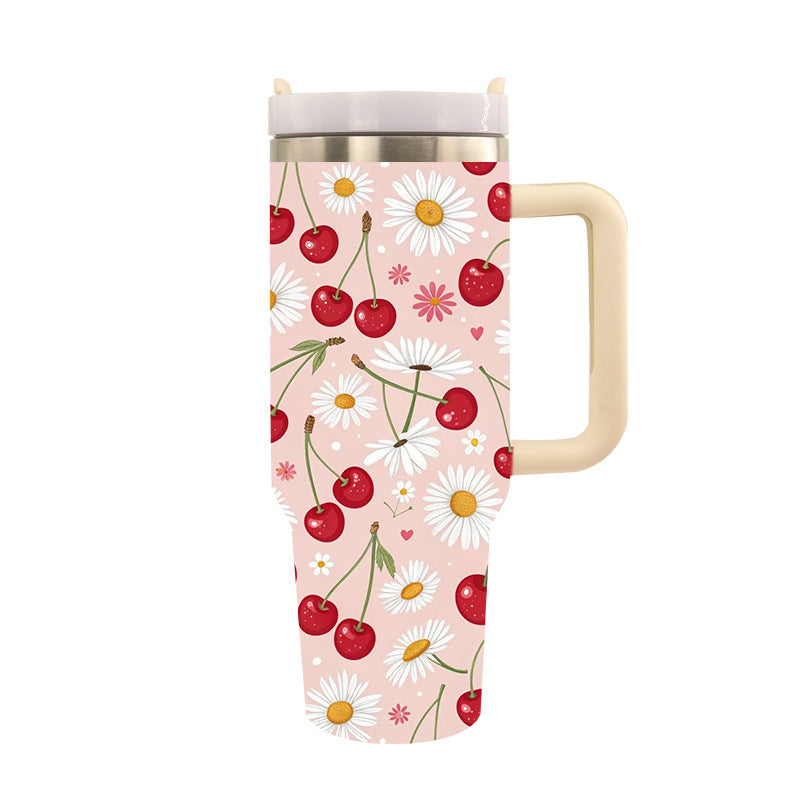 Unisex Drinkbeker Isolerend Stijlvol Ontwerp Met Artistieke Motieven 15