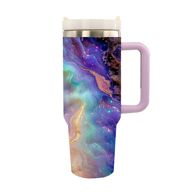 Unisex Drinkbeker Isolerend Stijlvol Ontwerp Met Artistieke Motieven 16