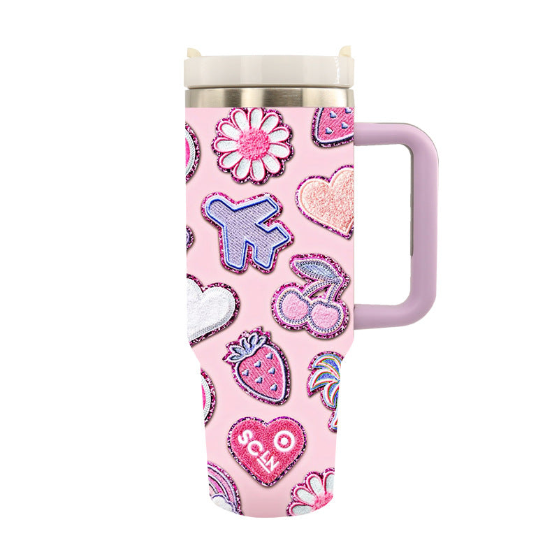 Unisex Drinkbeker Isolerend Stijlvol Ontwerp Met Artistieke Motieven 20