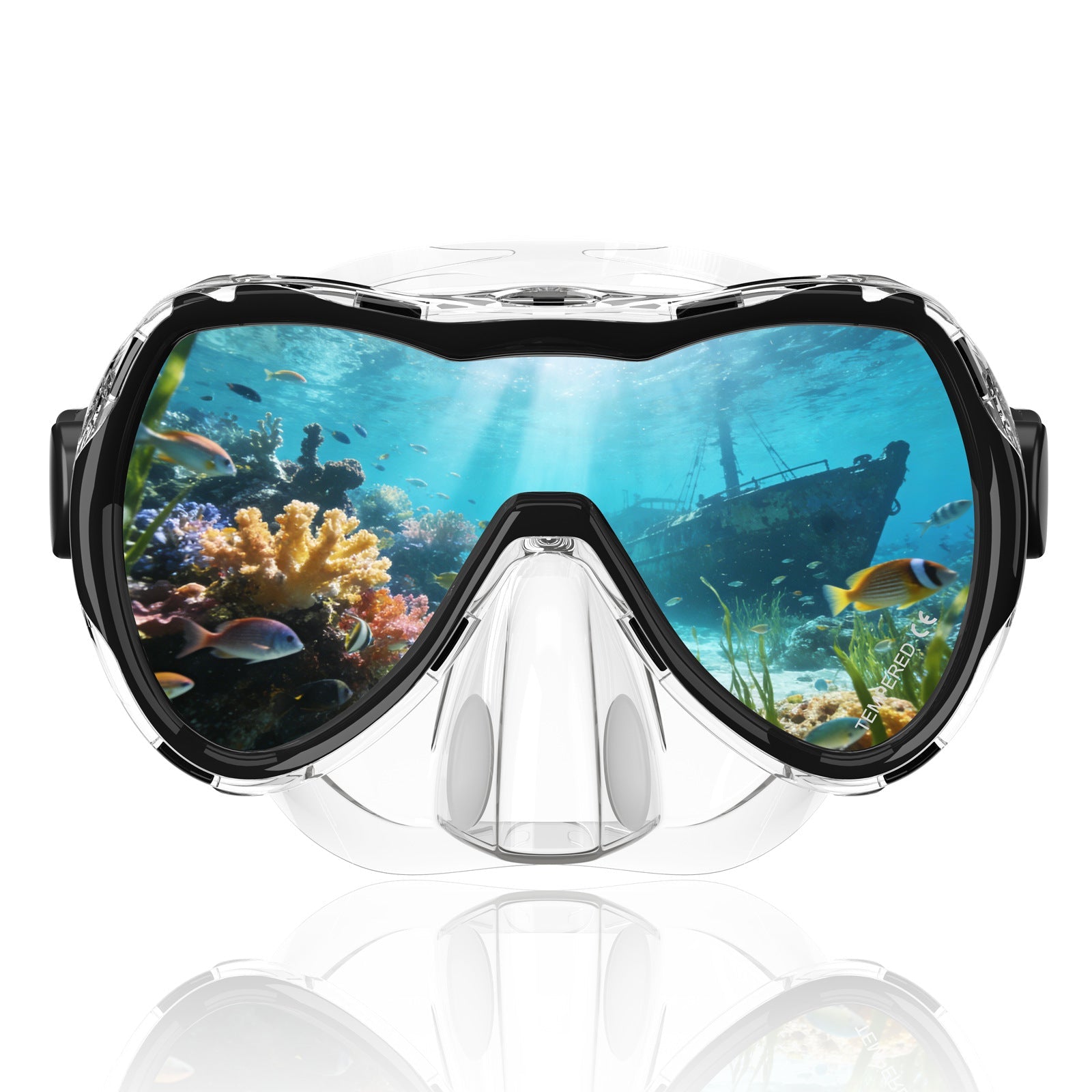 Unisex Duikmasker met Breed Gezichtsveld 4