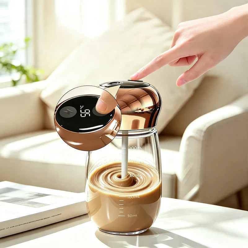 Unisex Elektrische Roermixer Compact Glas Met Temperatuurweergave 2
