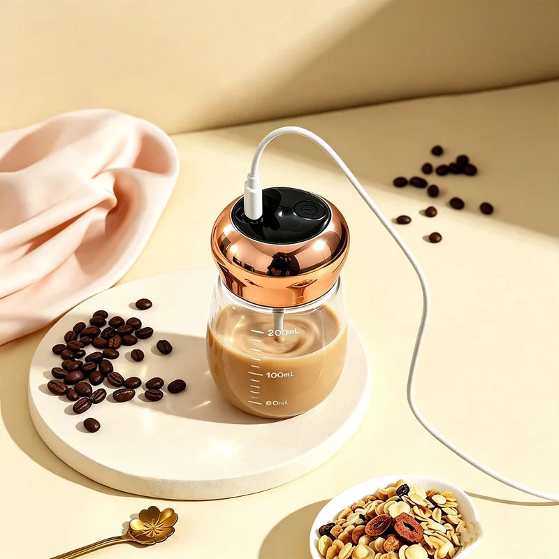 Unisex Elektrische Roermixer Compact Glas Met Temperatuurweergave 3