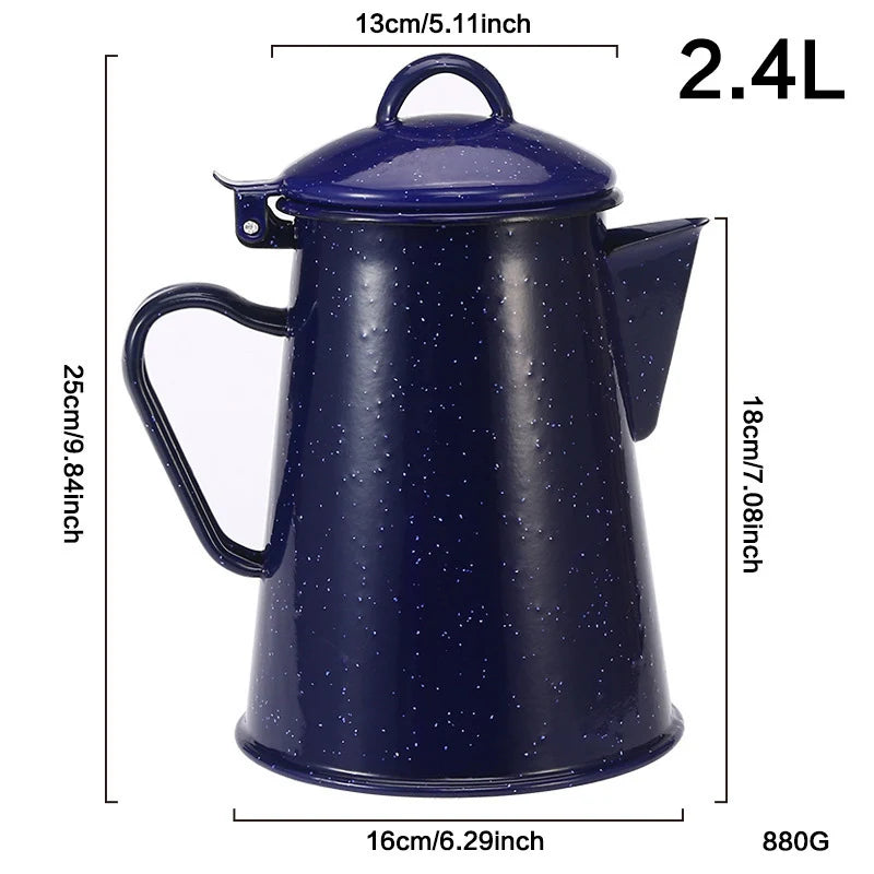 Unisex Emaille Waterkoker met Handvat Modern Design 5