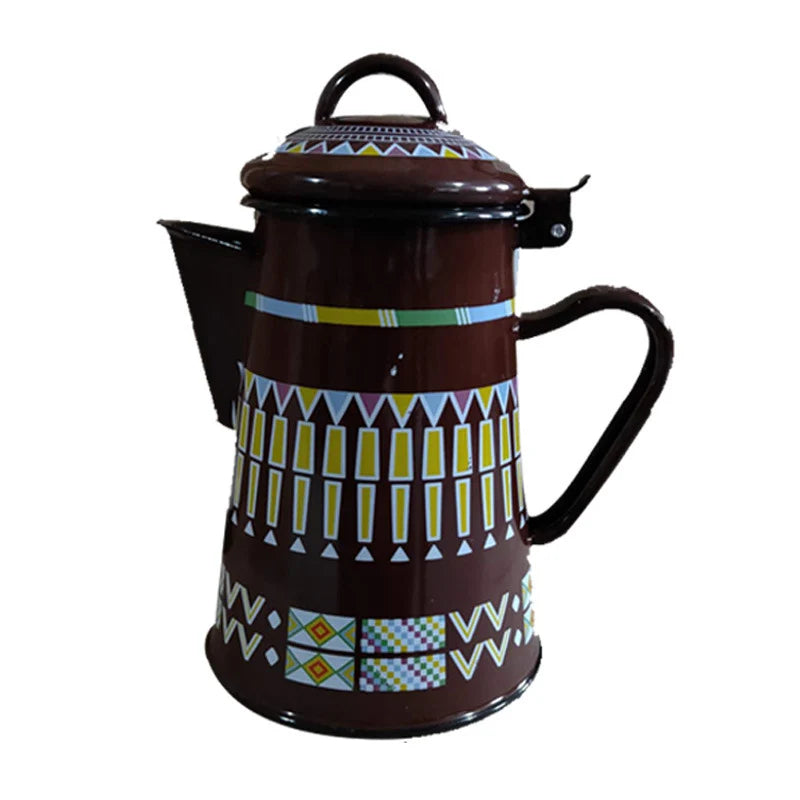 Unisex Emaille Waterkoker met Handvat Modern Design 9