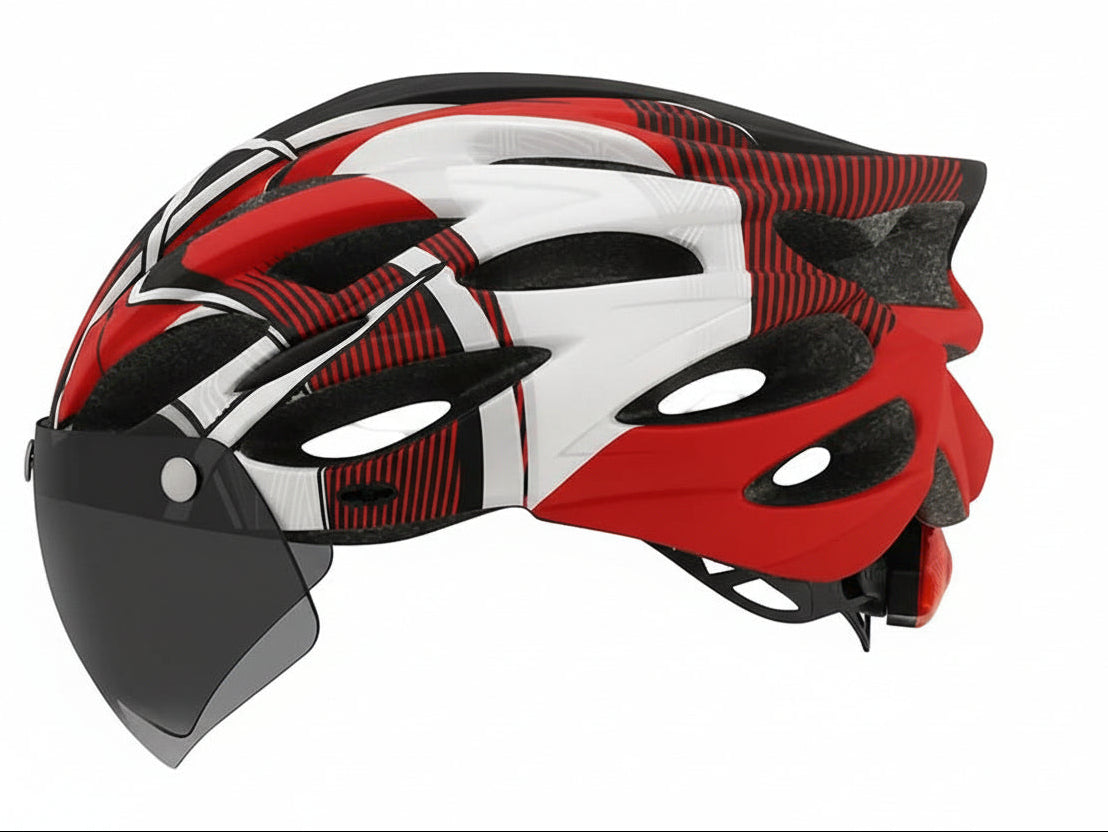 Unisex Fietshelm met Ingebouwd Achterlicht en Ventilatie 0