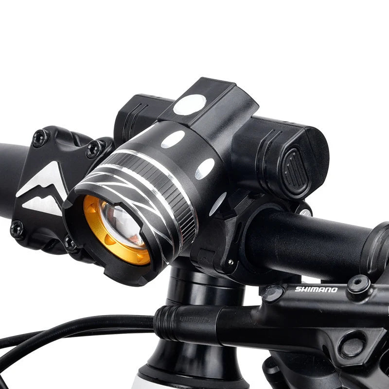 Unisex Fietslamp met Krachtig Grootlicht en USB-oplaadfunctie 0
