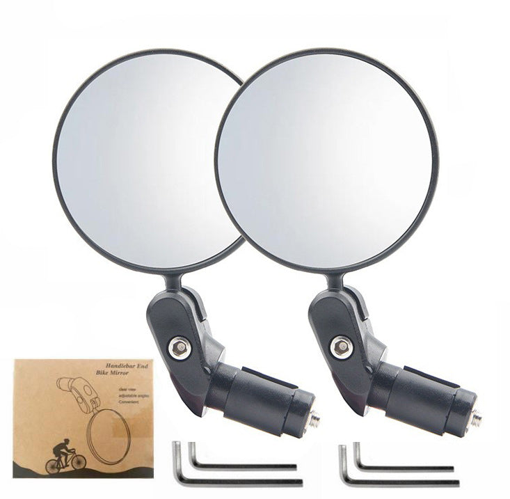 Unisex Fietsspiegel Set Compact Draaibaar Groothoek 0