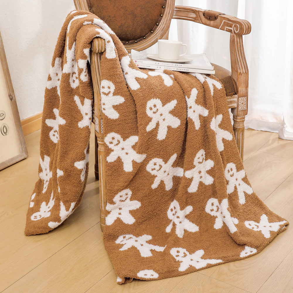 Unisex Gebreide Deken Decoratief Ruitpatroon 3