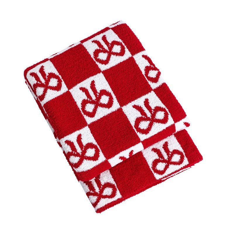 Unisex Gebreide Deken Decoratief Ruitpatroon 4