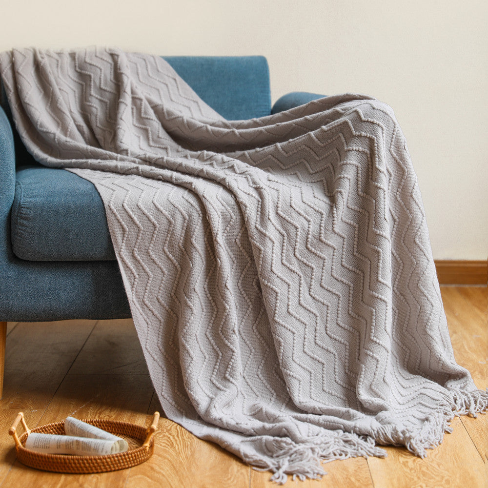Unisex Gebreide Deken Met Textuur 3