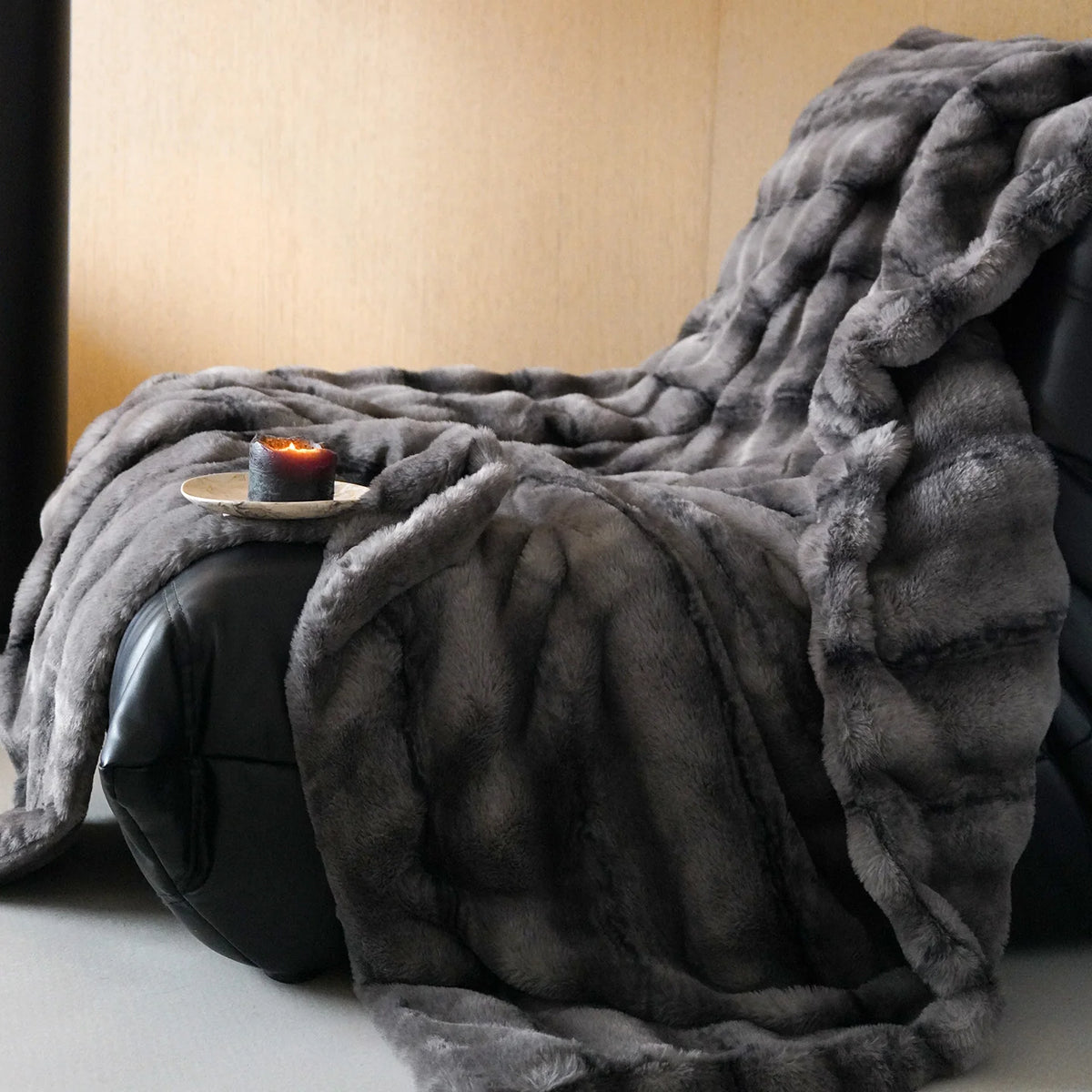 Unisex Gewatteerde Knuffeldeken Imitatiebont 11