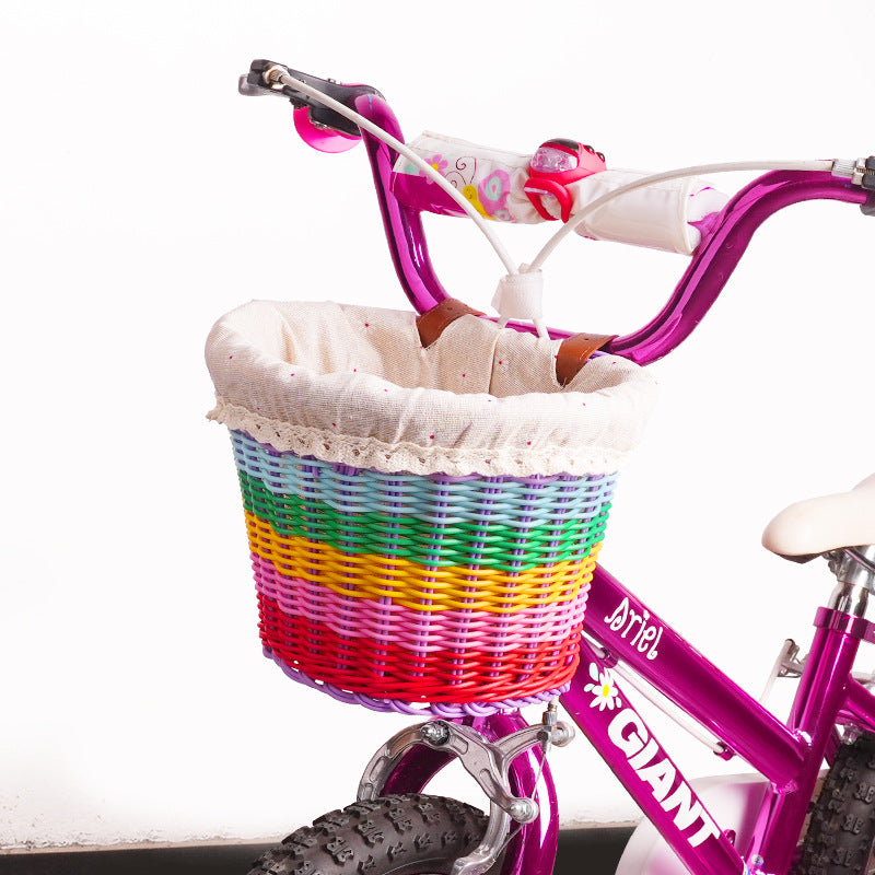 Unisex Geweven Fietsmand Voorop Met Verstelbare Stuurbanden 7