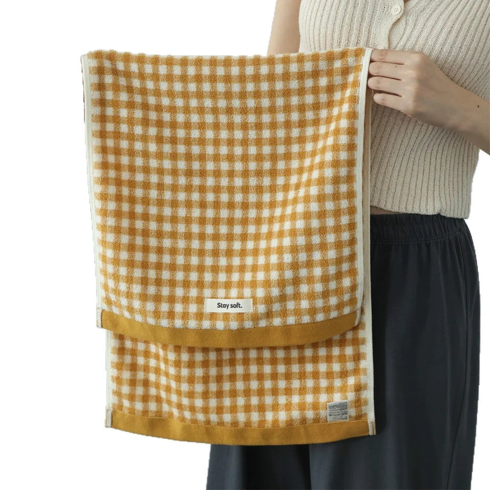 Unisex Handdoek Geruit Functioneel Design Met Compact Formaat 5