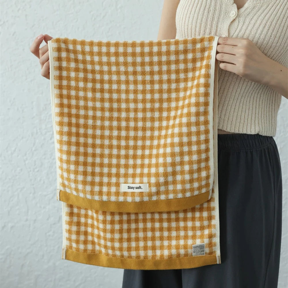 Unisex Handdoek Geruit Functioneel Design Met Compact Formaat 7