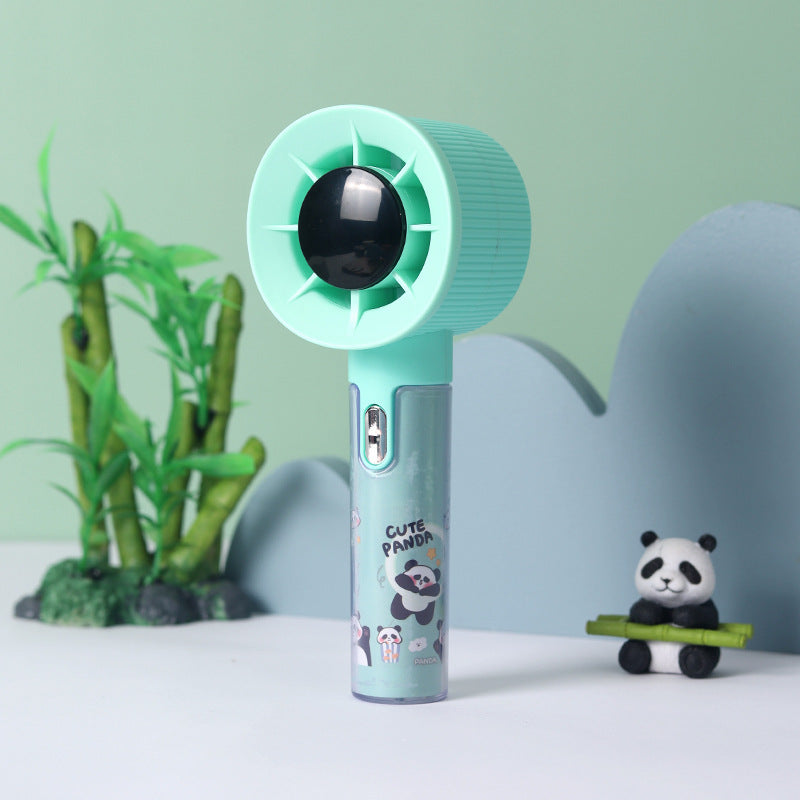 Unisex Handventilator Draagbaar Met Vochtreservoir Panda Design 1