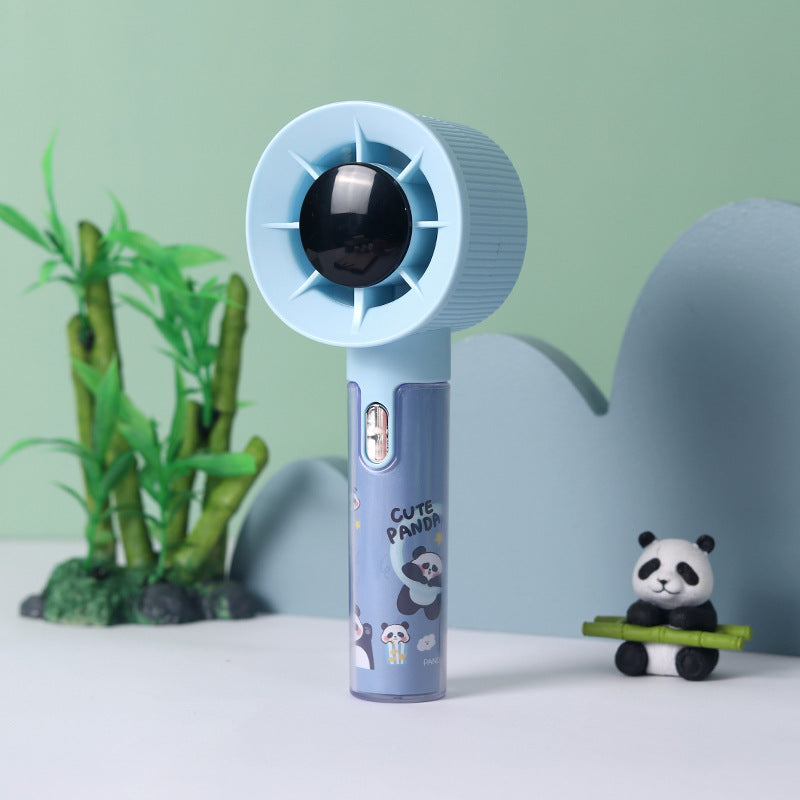Unisex Handventilator Draagbaar Met Vochtreservoir Panda Design 2