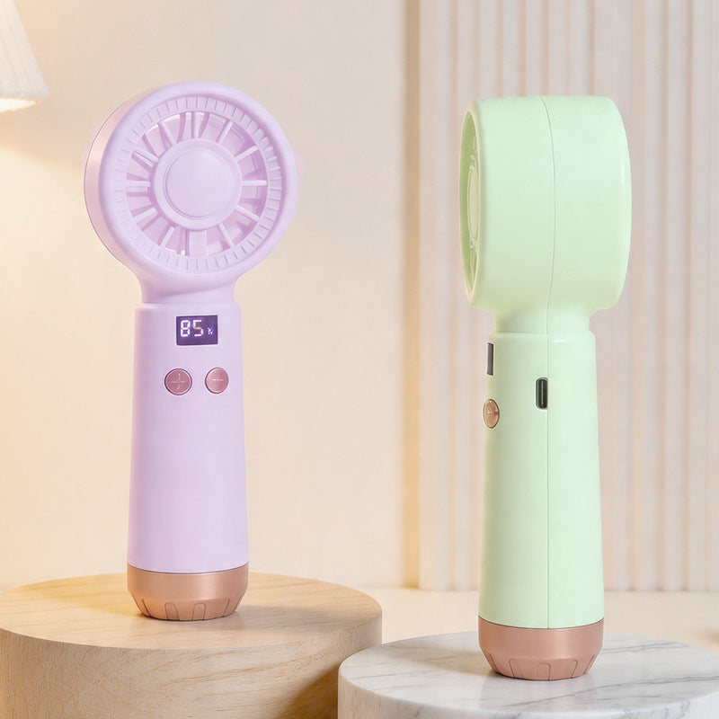 Unisex Handventilator met Bevochtigingsfunctie en Digitaal Display 2